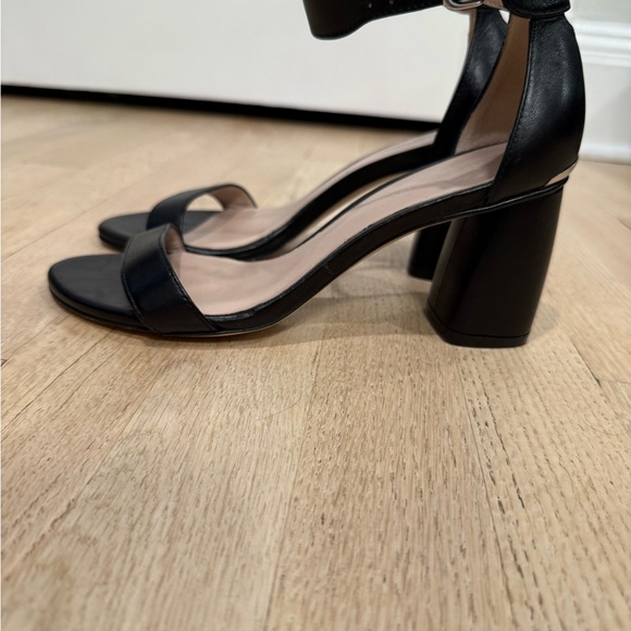 Stuart Weitzman Black Ankle Strap Heels - Picture 5 of 9